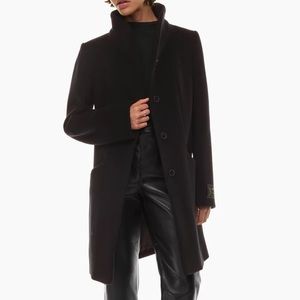 aritzia wilfred cocoon cashmere and wool coat